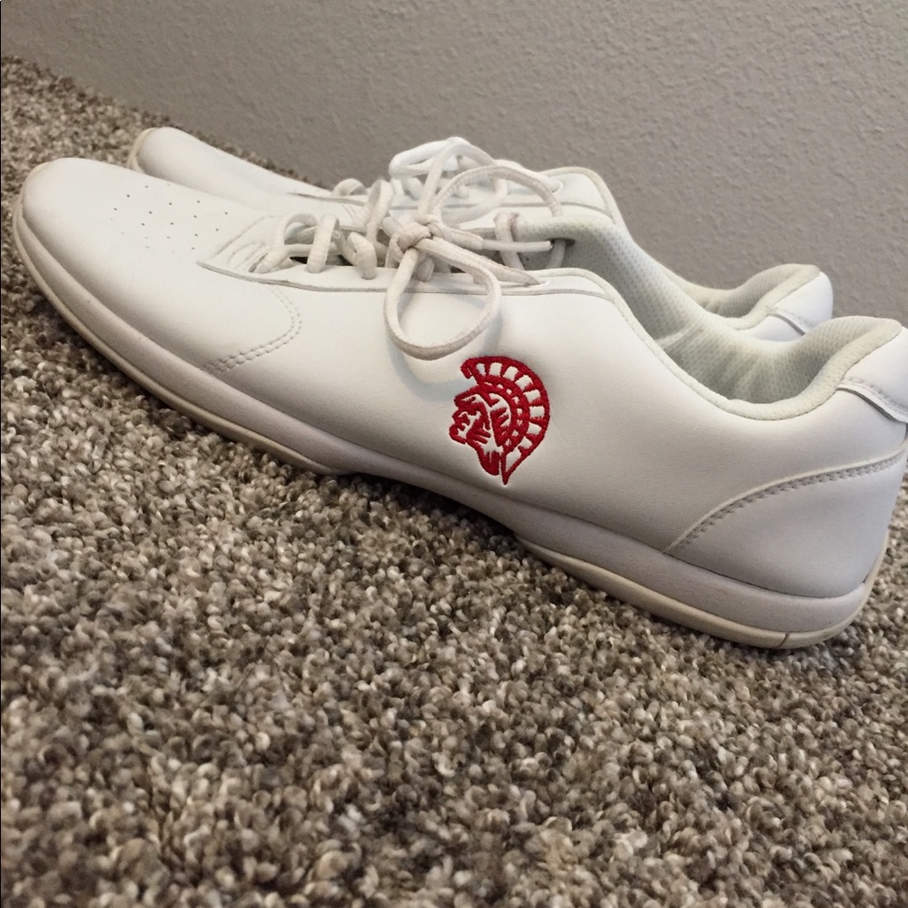 White gym/cheer shoes